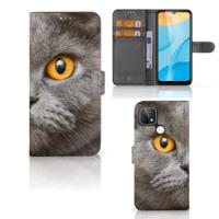 Telefoonhoesje | Met pasjeshouder | OPPO A15 Britse Korthaar