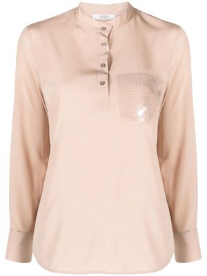 Peserico chemise à sequins - Rose