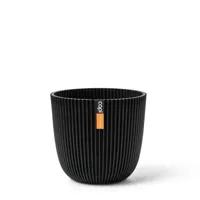 Bloempot Bol Groove Made With Textiel Zwart 26 23 Capi Europe