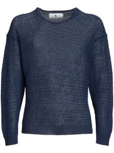 ETRO pull en maille ajourée - Bleu