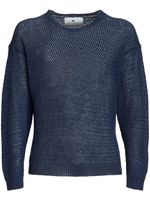 ETRO pull en maille ajourée - Bleu - thumbnail