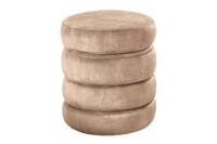 Stoel VOQUE 50cm fluweel champagne met opbergruimte - 46688