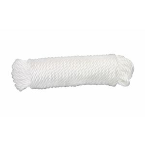 AMIG Touw - 10 meter - D4mm - nylon - wit - waslijn - tuin