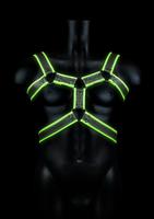 Body Harness - Glow in the Dark - Neon Green/Black - S/M - thumbnail