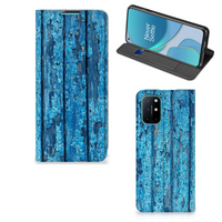 OnePlus 8T Book Wallet Case Wood Blue