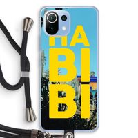 Habibi Majorelle : Xiaomi Mi 11 Lite Transparant Hoesje met koord
