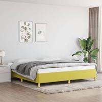 Bedframe stof groen 200x200 cm
