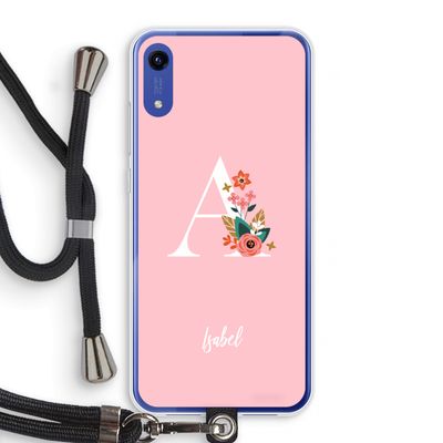 Pink Bouquet: Honor Play 8A Transparant Hoesje met koord