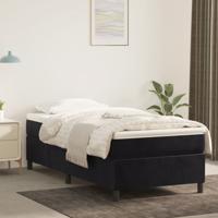 Boxspring bed 100x200 cm fluweel zwart