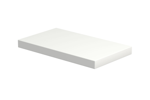 Proline Top fontein afdekplaat dekor 40 x 3,2 x 23 cm, mat wit