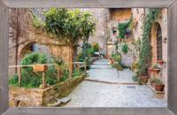 lijst hout steeg trap 140x90cm Tuindoek - Customize it lijst hout steeg trap 140x90cm Tuindoek - Customize it