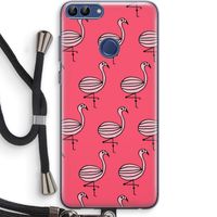 Flamingo: Huawei P Smart (2018) Transparant Hoesje met koord