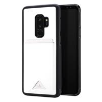 Samsung Galaxy S9 Plus | TPU Hoesje | Wit met Pashouder