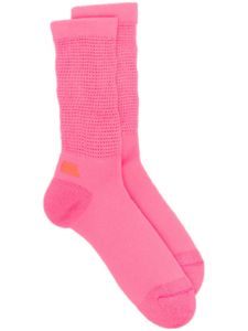 ERL chaussettes à logo imprimé - Rose