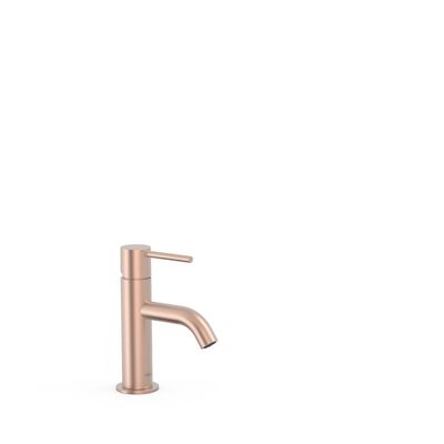 Wastafelmengkraan Tres Study Exclusive 17,5 cm Hendel Rond Mat Rosé Goud