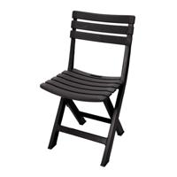 Pro Garden Komodo Opklapbare Tuinstoel 44x41x78 cm Zwart