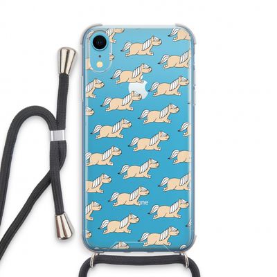 Ponys: iPhone XR Transparant Hoesje met koord