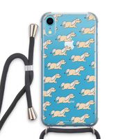 Ponys: iPhone XR Transparant Hoesje met koord