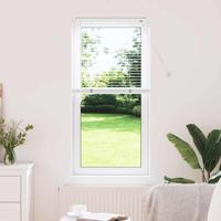 Raam Blind met gordijnen Anders Wit 60 x 130 cm Aluminium