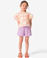 HEMA Kinder Kledingset T-shirt En Short Katoen Roze (roze) - thumbnail