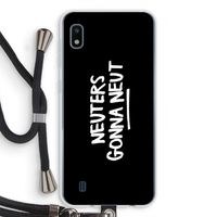 Neuters (zwart): Samsung Galaxy A10 Transparant Hoesje met koord