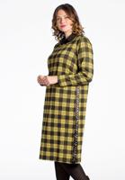 Yoek Dress CHECK | Geel | Maat 46/48