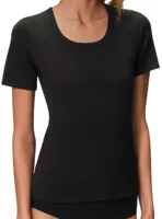 Basics dames T-shirt - 32288 - Vrouwen ondershirt met korte mouwen - Biologisch katoen - Diepe ronde hals
