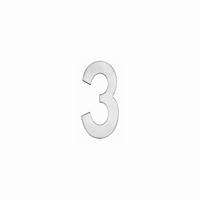 Intersteel Huisnummer 3Numbra 15cm RVS - 0035.402043
