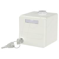 Metz Connect IP44 Modul-Aufputz-Gehäuse mit Klappdeckel und Schloss Behuizing Opbouw (op muur) Zuiver wit