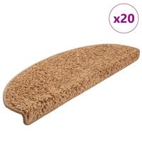 Trapmatten 20 st 65x21x4 cm beige halfrond groot