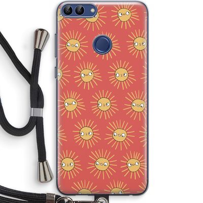 Zon: Huawei P Smart (2018) Transparant Hoesje met koord