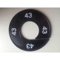 Maatring 9cm zwart/wit 43