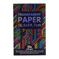 Wins Holland Transparant papier gekleurd, 10st.