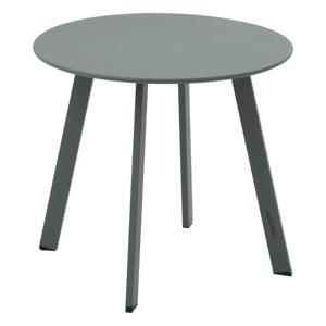 Bijzettafel/tuin tafel Saona - metaal - groen - D50 x H45 cm - voor buiten