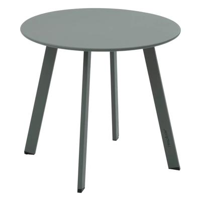 Bijzettafel/tuin tafel Saona - metaal - groen - D50 x H45 cm - voor buiten