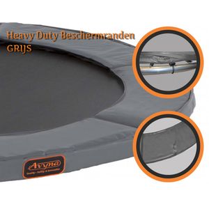 Avyna Trampoline Beschermrand Heavy Duty - Universeel - ø 430 cm - Grijs