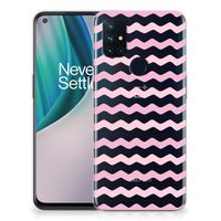 OnePlus Nord N10 5G TPU bumper Waves Roze