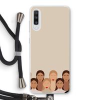 Girls girls girls: Samsung Galaxy A70 Transparant Hoesje met koord