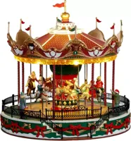 Lemax santa carousel bewegende draaimolen Carnival 2014