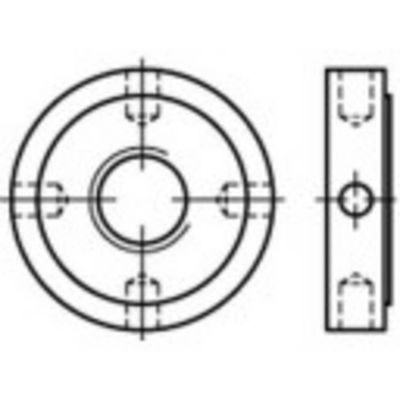 TOOLCRAFT 137265 Kruismoer M26 DIN 1816 Staal 10 stuk(s)