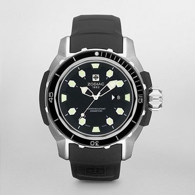 Horlogeband Zodiac ZO8603 Antima 7177820 / VH31263 Rubber Zwart 24mm