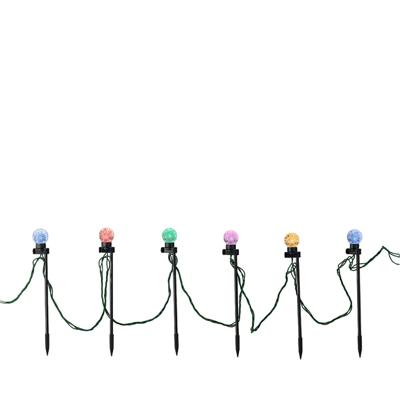 Set ledverlichtingsstokken voor in de tuin Lumineo Multicolour 6 W 14,5 m Warm wit 20 Stuks