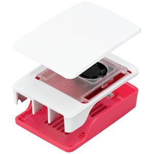 Raspberry Pi® Ladegerät SBC-behuizing Geschikt voor model: Raspberry Pi® 5 B Rood, Wit