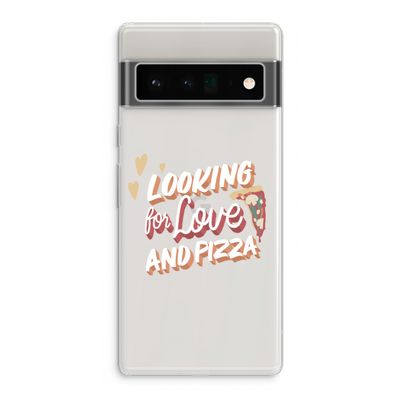 Pizza is the answer: Google Pixel 6 Pro Transparant Hoesje