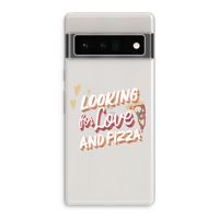 Pizza is the answer: Google Pixel 6 Pro Transparant Hoesje Pizza is the answer: Google Pixel 6 Pro Transparant Hoesje
