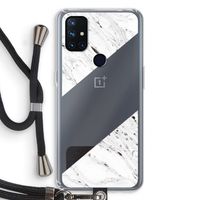 Biggest stripe: OnePlus Nord N10 5G Transparant Hoesje met koord
