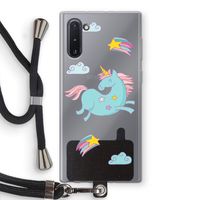 Vliegende eenhoorn: Samsung Galaxy Note 10 Transparant Hoesje met koord Vliegende eenhoorn: Samsung Galaxy Note 10 Transparant Hoesje met koord