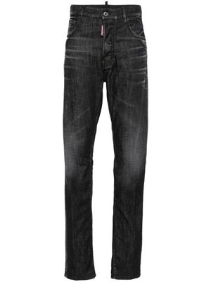 DSQUARED2 jean droit 642 à effet usé - Gris