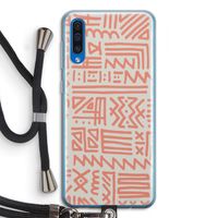 Marrakech Pink: Samsung Galaxy A50 Transparant Hoesje met koord