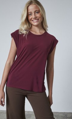 Sisters Point T-shirt Low-a Deep Bordeaux